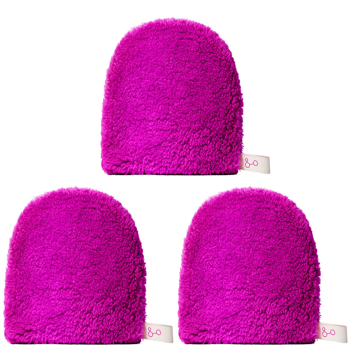 Purple Facial Cleansing Mitt - 3ct