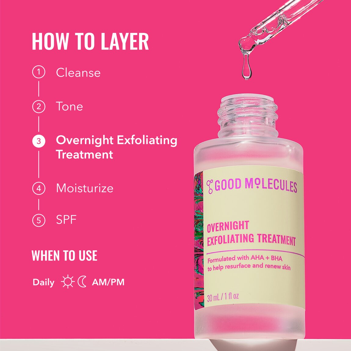 Good Molecules Overnight Exfoliating Treatment 30ml alternative view 4.